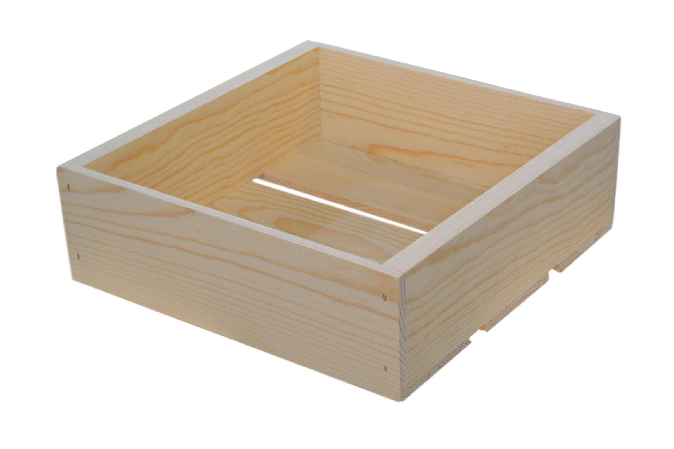 Poole & Sons Inc. - Wholesale Decorative Box - Wooden Flat Box 12x12x4″ (Bulk)1