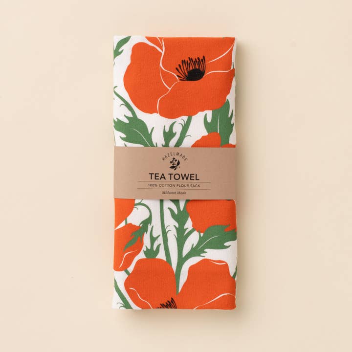 HAZELMADE® Tea Towels + Gifts - Wholesale Tea Towel - Poppy Tea Towel | Kitchen Decor2