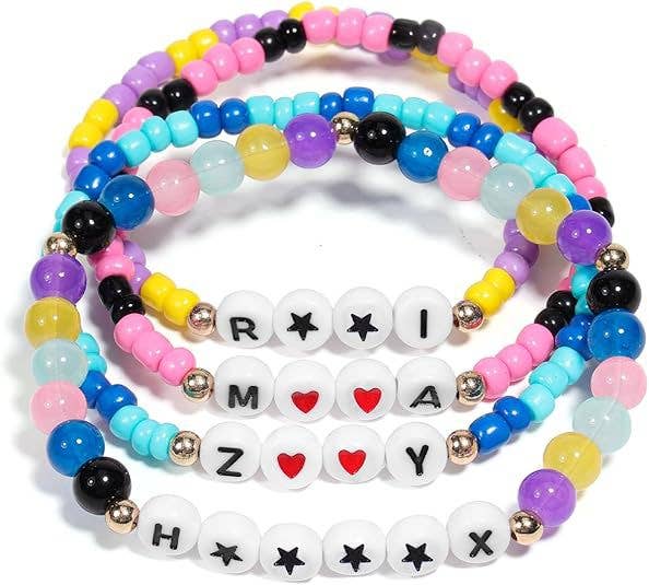 Little Trendy - Vente Bracelet de perles – enfant - Bracelets superposés perlés inspirés de la K-pop KDH2