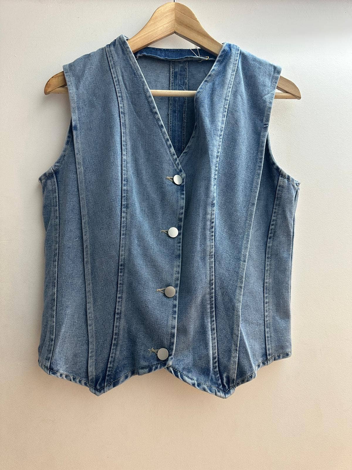 LORIANE - Wholesale Outerwear Vest - Women's - 2311 Denim vest0