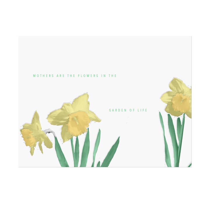 Narcissen Mothers Are The Flowers Card voor wholesale door Embued Photophiles