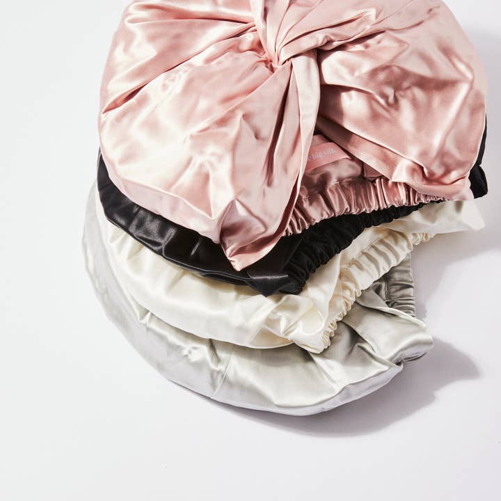 The Big Silk - Wholesale Sleep cap / bonnet – women's - 100% Pure Organic Silk Turban / Hair wrap / sleep bonnet7