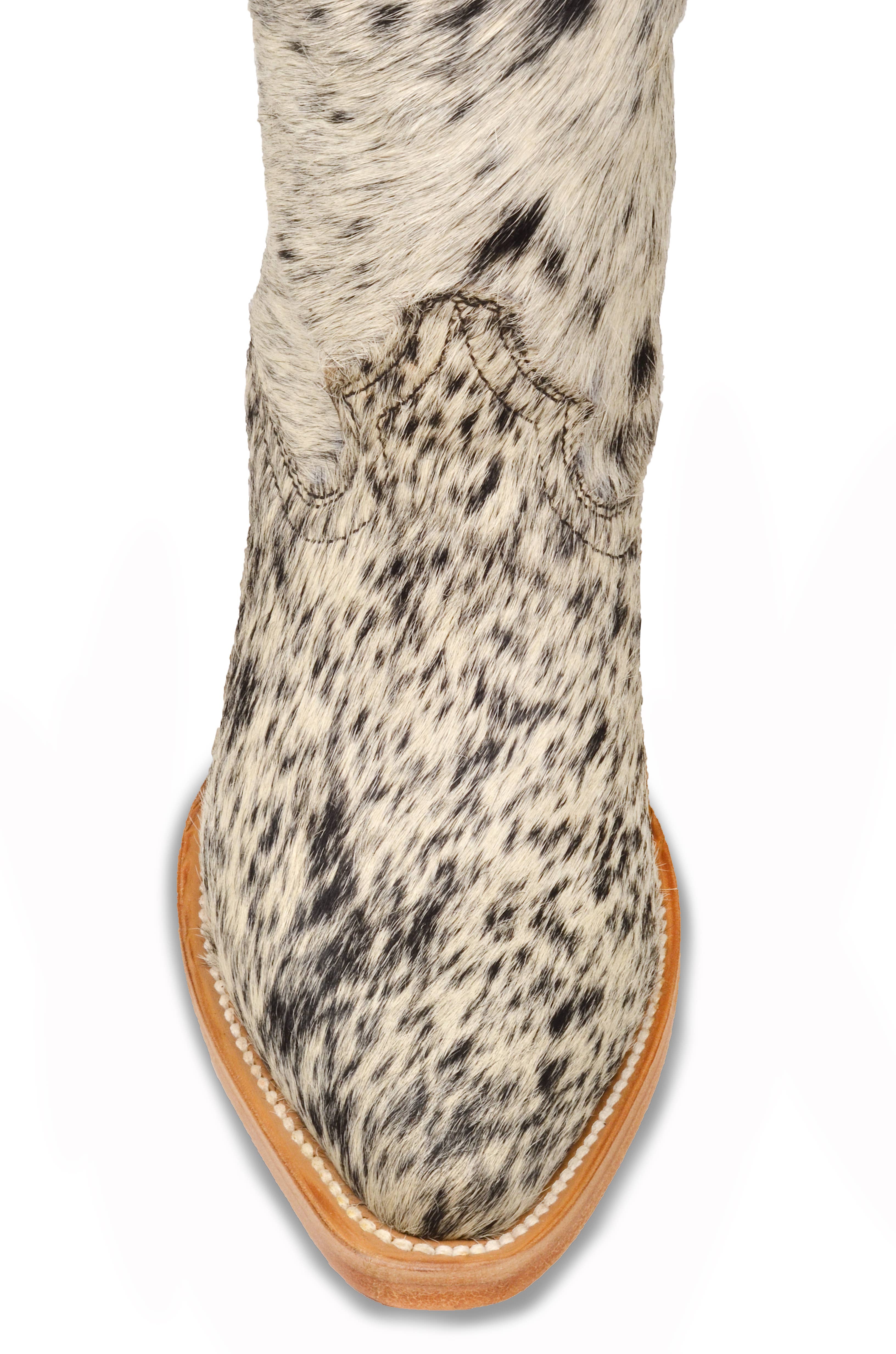 Claire Classic White and Black Speckle Cowboy Boots for wholesale on Faire7