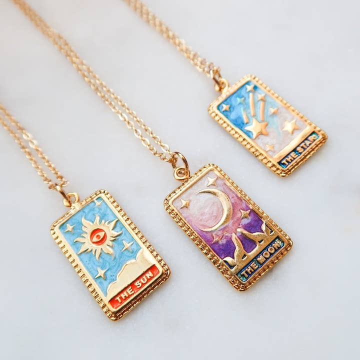 Rainbow Tarot Necklaces for wholesale by Bittersweet