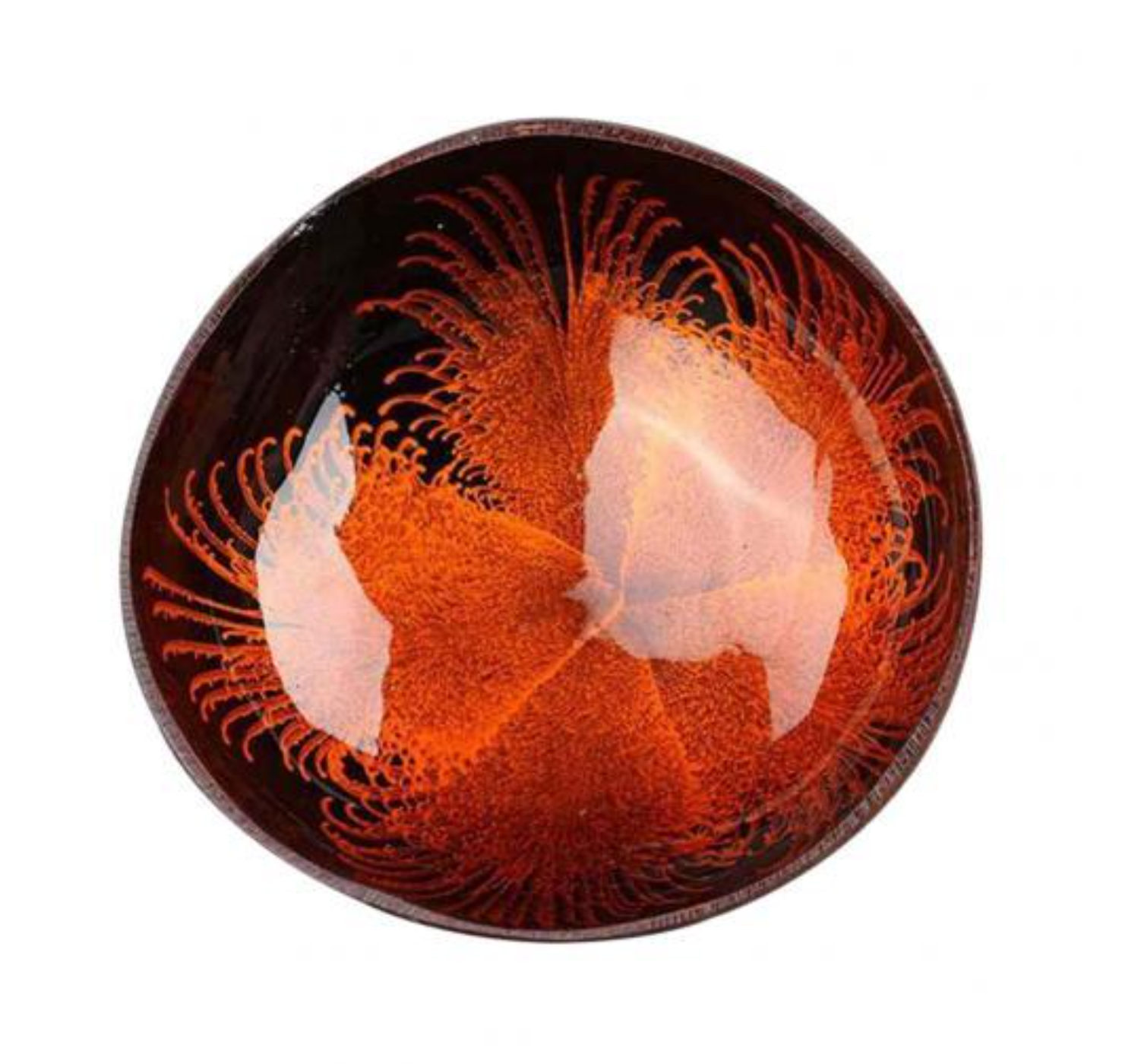 Homerely (We Cover All Import Duties) - Vente Assiettes/plats/bols de décoration - Bol décoratif vintage en coque de noix de coco naturelle3