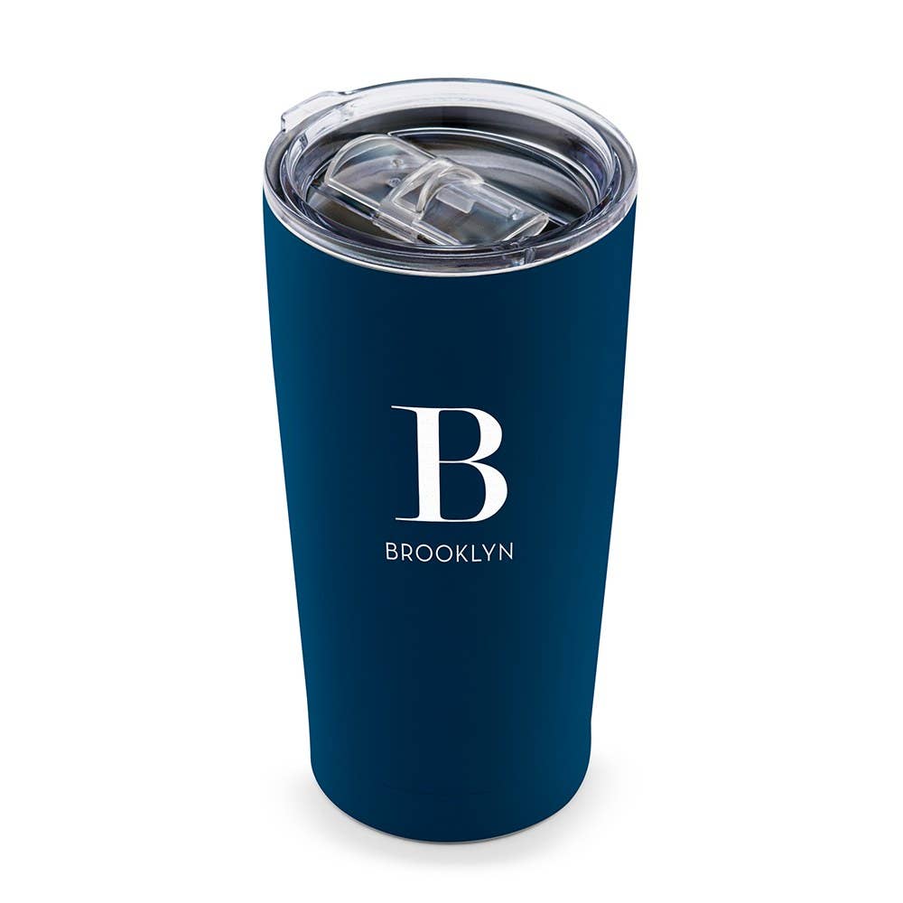 Weddingstar Inc. – wholesale Insulated mug/tumbler – Insulated Travel Mug – Modern Serif Monogram Print1