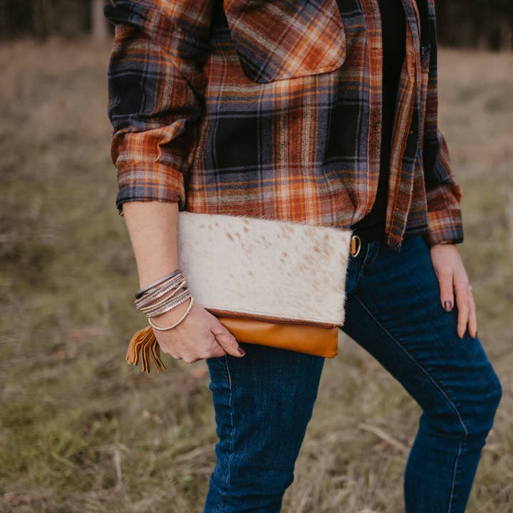 FRINGE & LUXE - Wholesale Clutch bag – women's - cowhide clutch/crossbody0