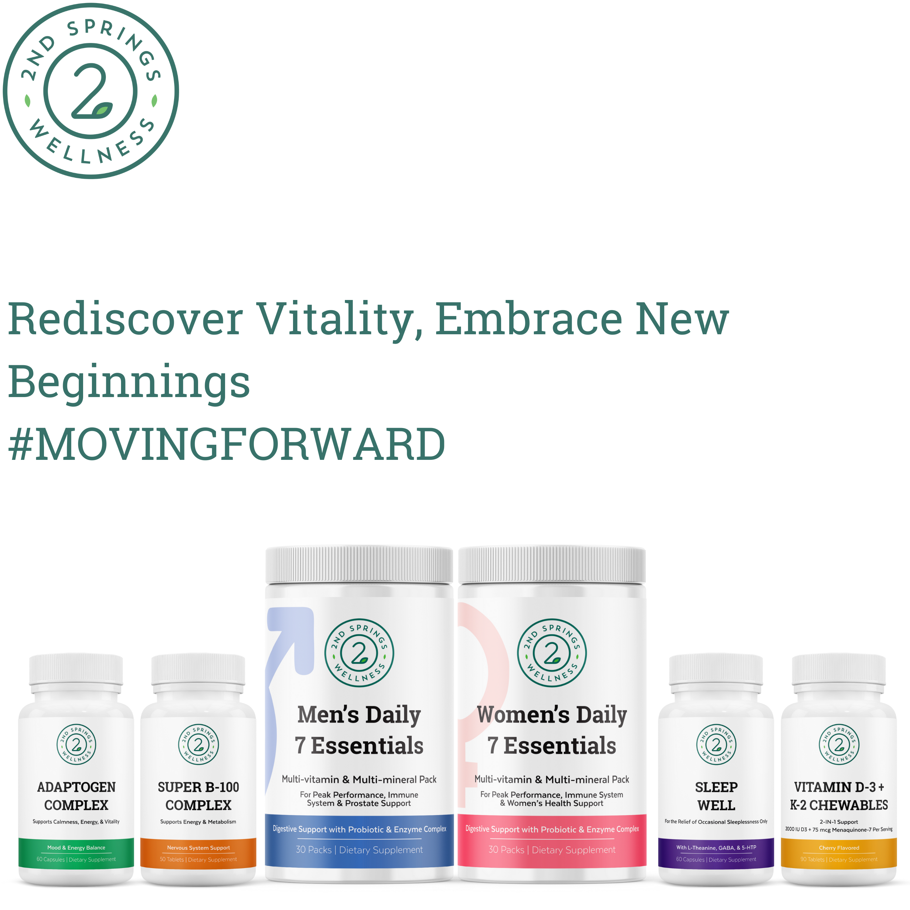 2nd Springs - Wholesale Oral Supplement/Vitamin - 2nd Springs Super B-100 Complex4