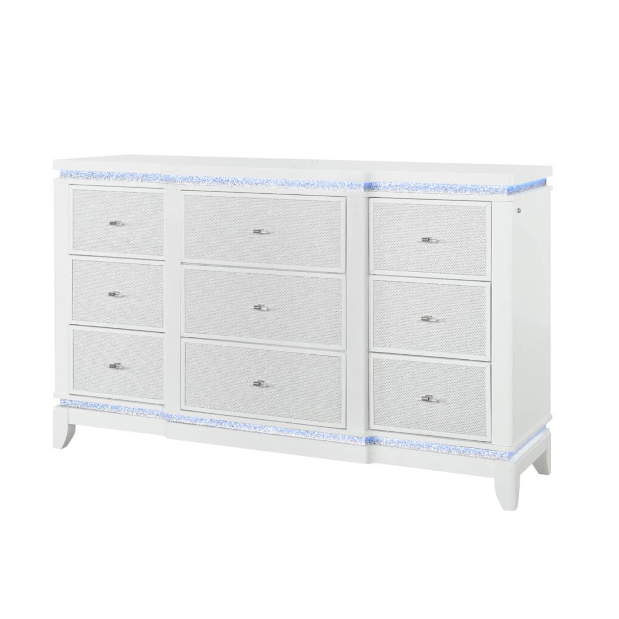 HOMYCASA DESIGN INC - Wholesale Cabinet - White Multi-Style Storage Unit: Nightstand/Chest/Dresser13