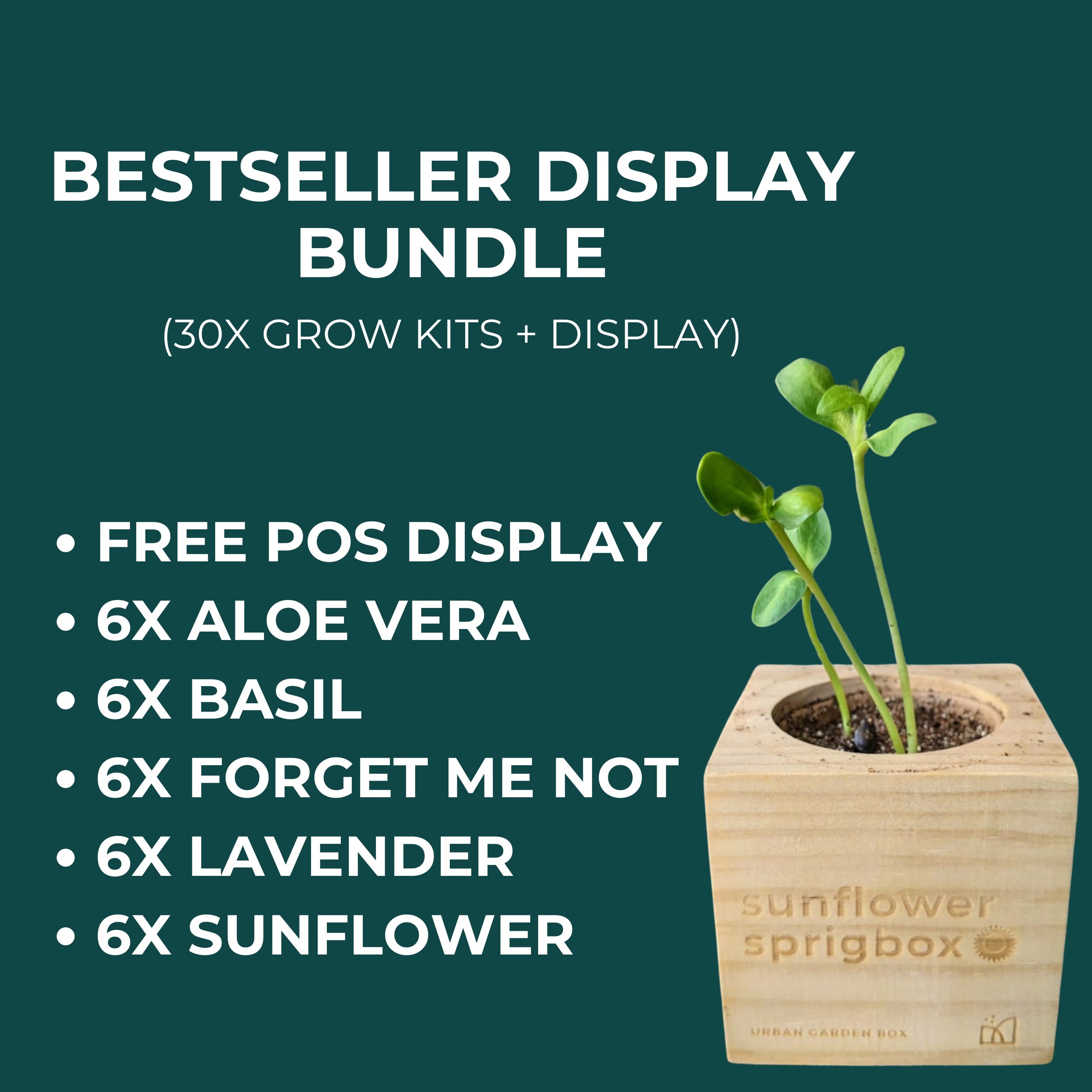 Sprigbox - Wholesale Planter Box - Grow Kits | Bestseller POS Display | Grow Plants from Seed1