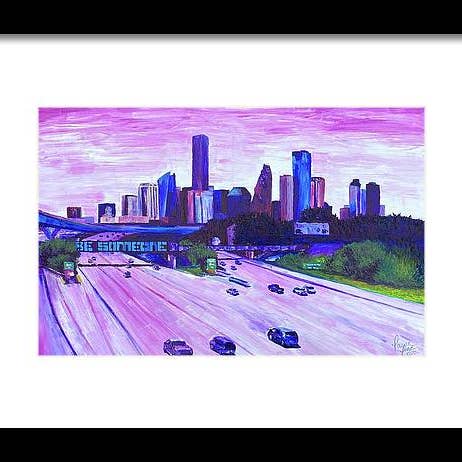 Houston Drank - Framed Print for wholesale by Lauren Luna Ltd Co.