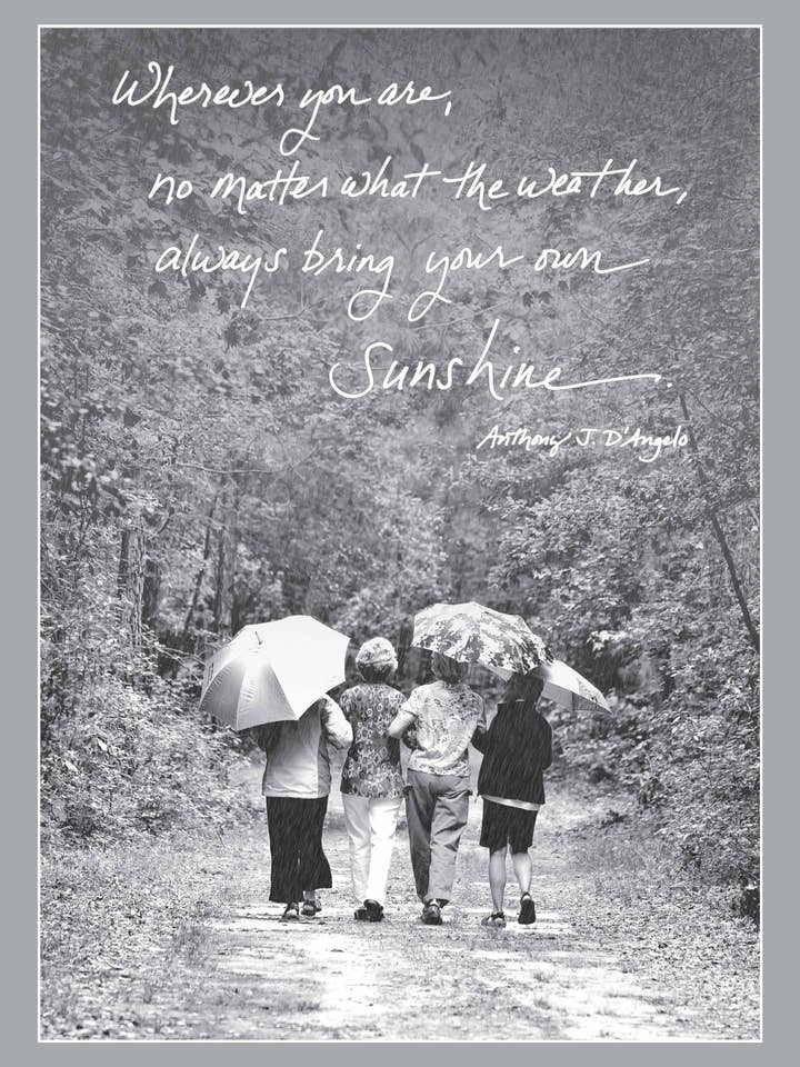 472B: Var du än är, oavsett väder, ta alltid med ditt eget solsken. - Anthony J. Angelo för wholesale av Bonair Daydreams