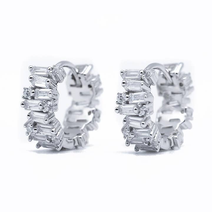 Boucles d'oreilles Baguette Strokes pour la vente par Kassali Designs