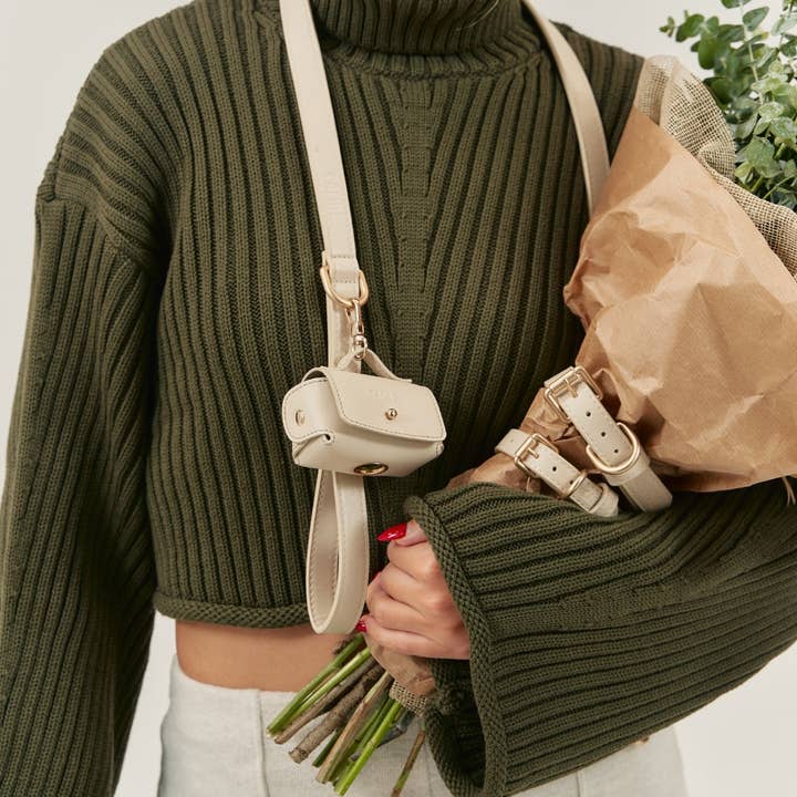 CAFIDE - Wholesale Pet collar – Dog - Beige Vegan Leather Collar, Jala3