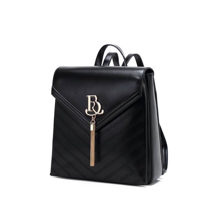 Brangio (Italy) Company Inc. - Wholesale Rugzak - Dames - Brangio Italië Elegante Chevron Vegan Leren Rugzak