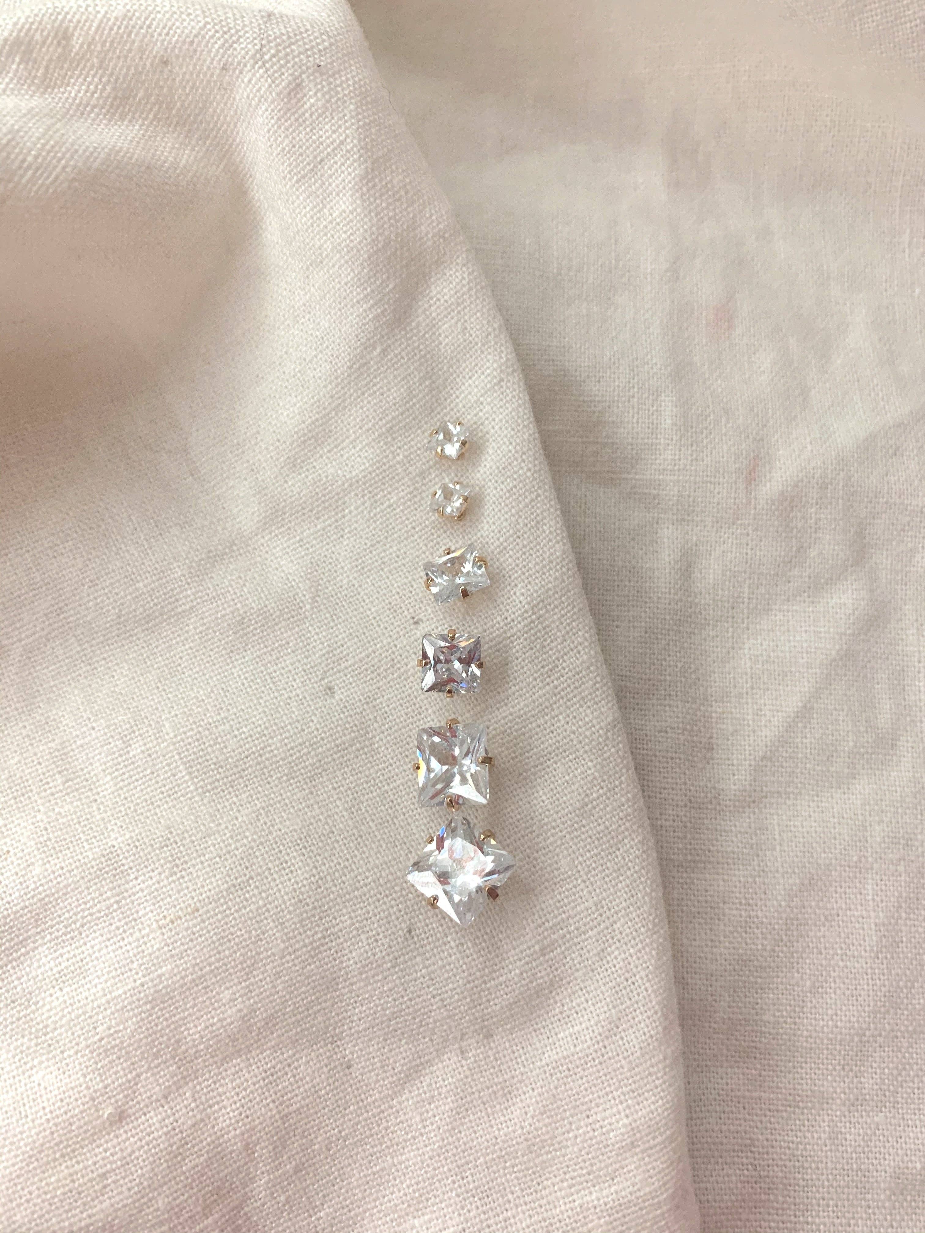 The Views & Co - Wholesale Stud/Post Earrings - Princess Cut Stud5