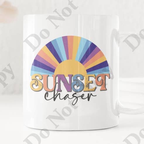 Caneca de café - Sunset Chaser por atacado de Words of Ivy