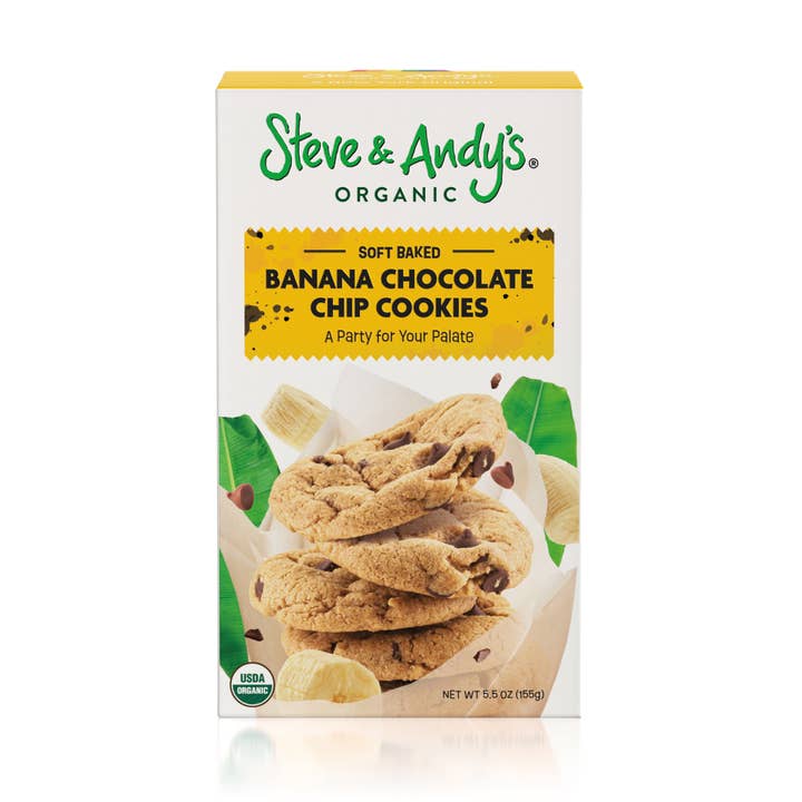 Banana Chocolate Chip Cookies for wholesale by Steve & Andy's Organics