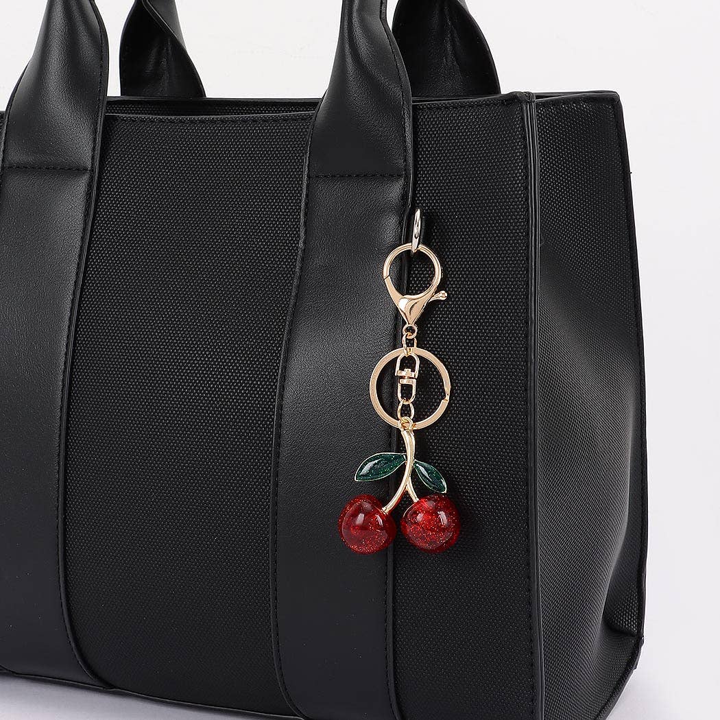 RD Portachiavi con ciondolo a forma di ciliegia smaltata in vendita all'ingrosso su Faire