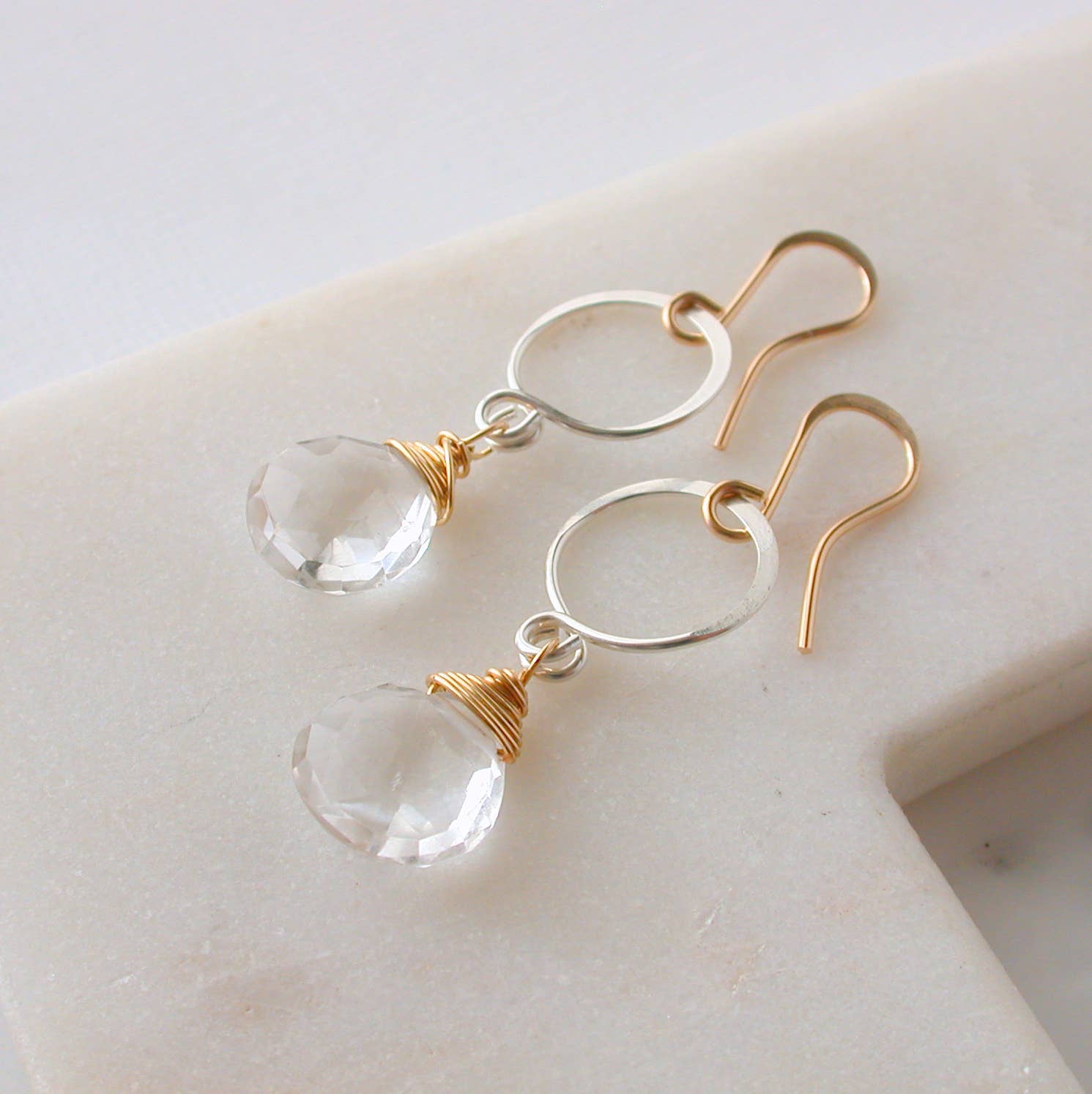 Linda Trent Jewelry – Engroshandel Hængeøreringe og creoløreringe – Petite Quartz Dingle1