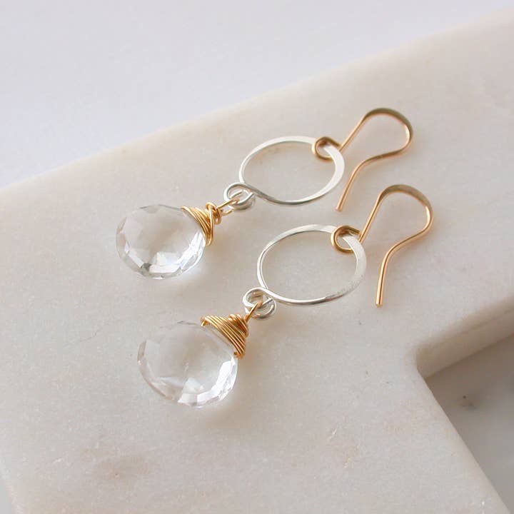 Linda Trent Jewelry - Wholesale Dangle Earrings - Petite Quartz Dangle1
