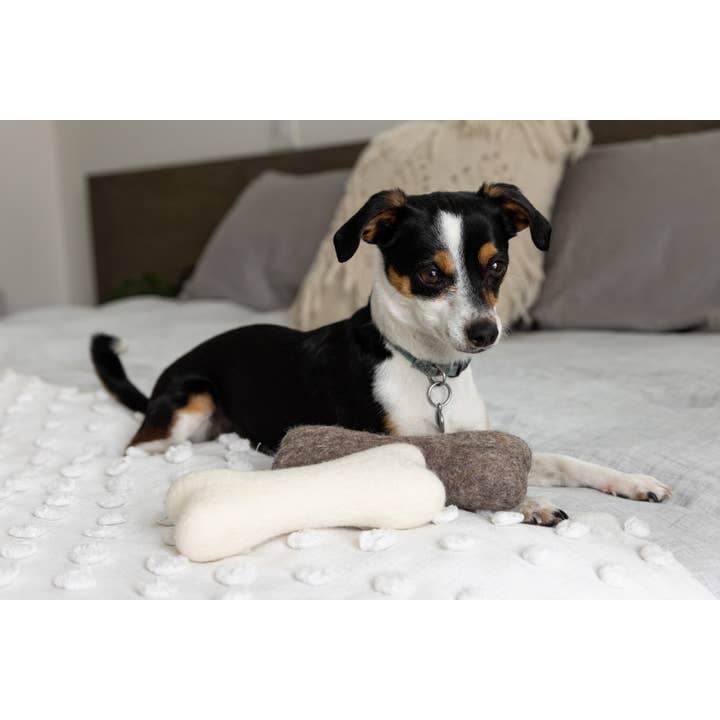 Fibres of Life - Wool & Felt - Wholesale Pet Toy - Dog - Felt Dog Bone Toy 7