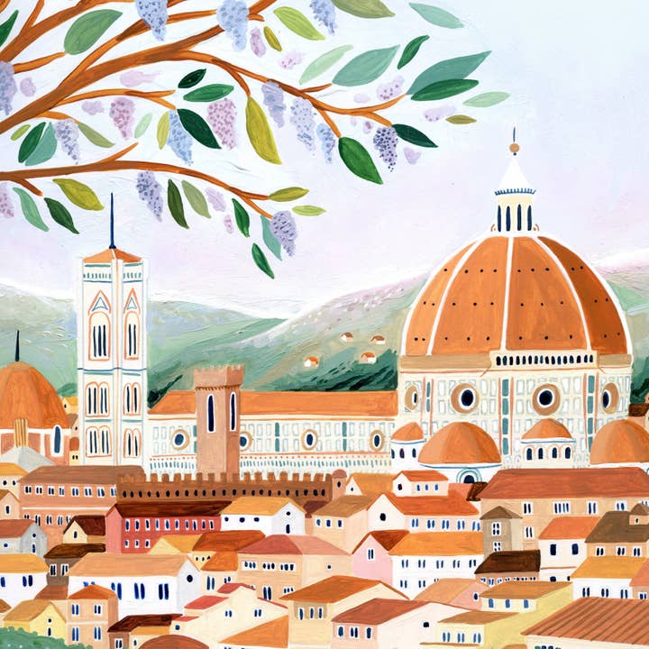 Amber Davenport Art - Wholesale Art Print - Florence, Italy Travel Art Print - Unframed