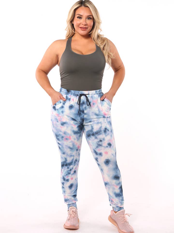 Pantaloni sportivi da jogging morbidi spazzolati da donna taglie forti per la vendita all'ingrosso da parte di REDFINCH APPAREL INC