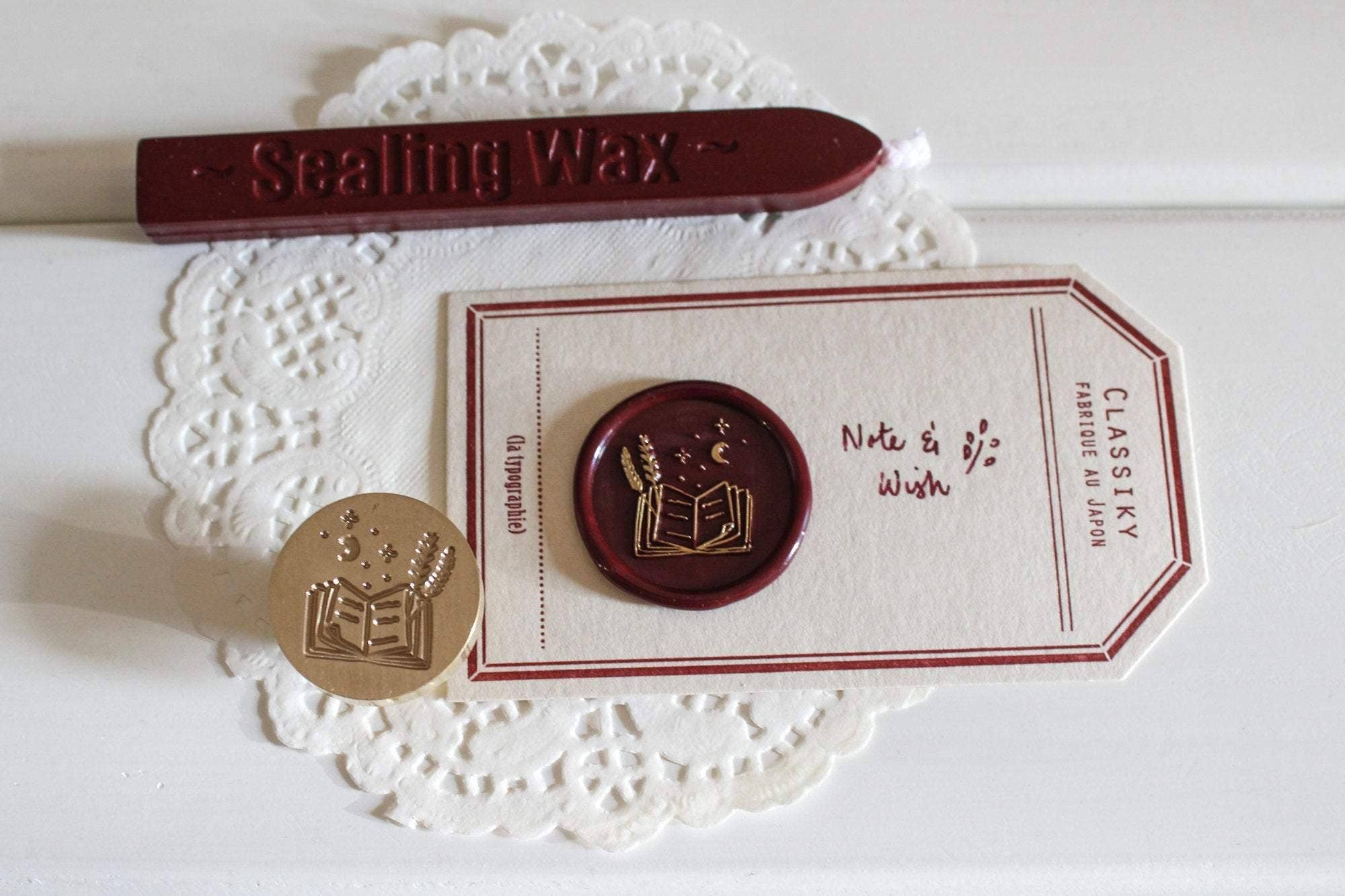 Note & Wish - Wholesale Decoratieve stempel - Book of Dreams zegelstempel voor wax2