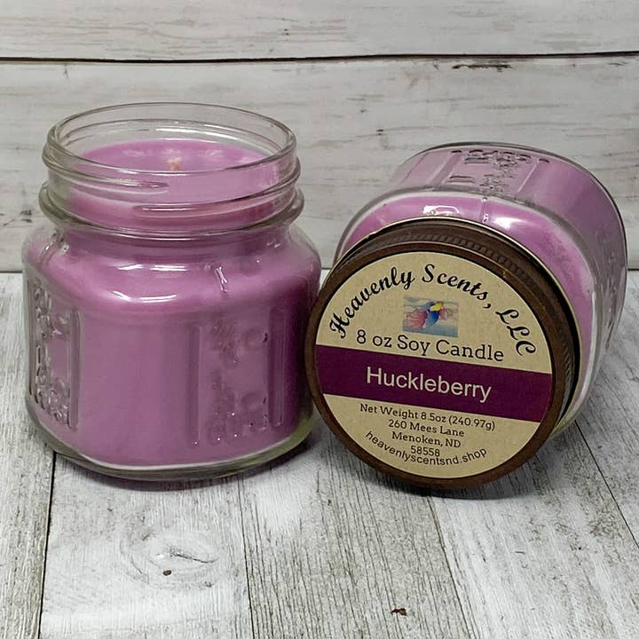 Bougie de soja Huckleberry 8 oz pour la vente par Heavenly Scents LLC