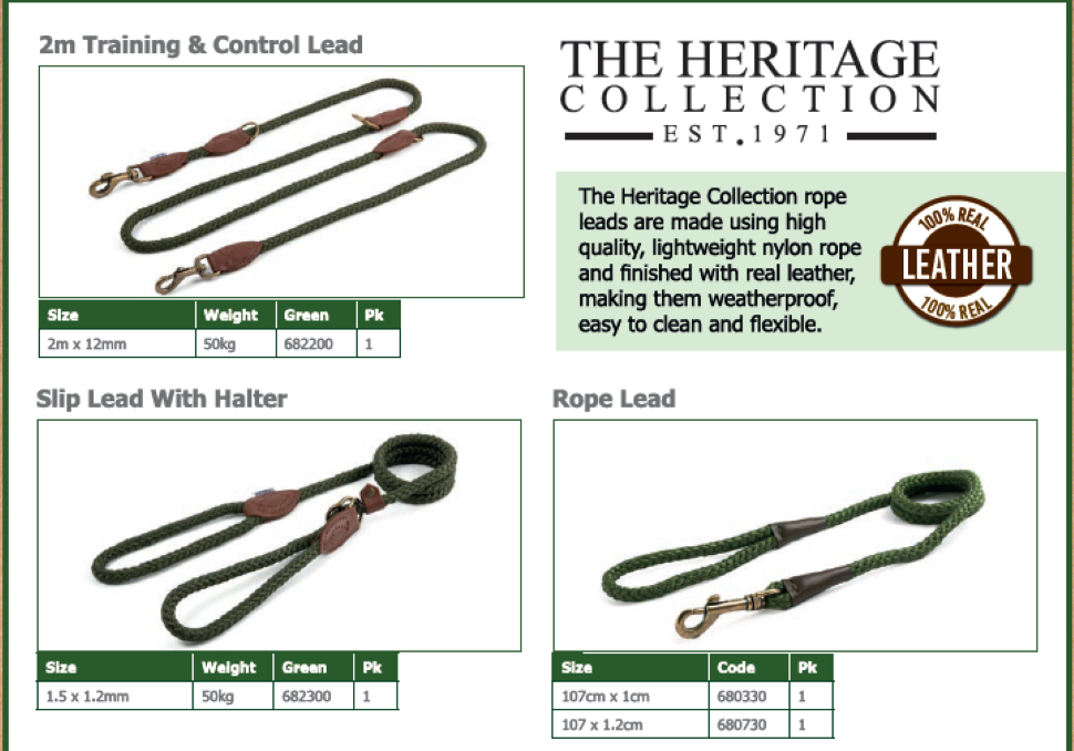 Ancol Pet Products Ltd - Wholesale Pet Leash - Dog - The Heritage Collection Training & Control Lead2