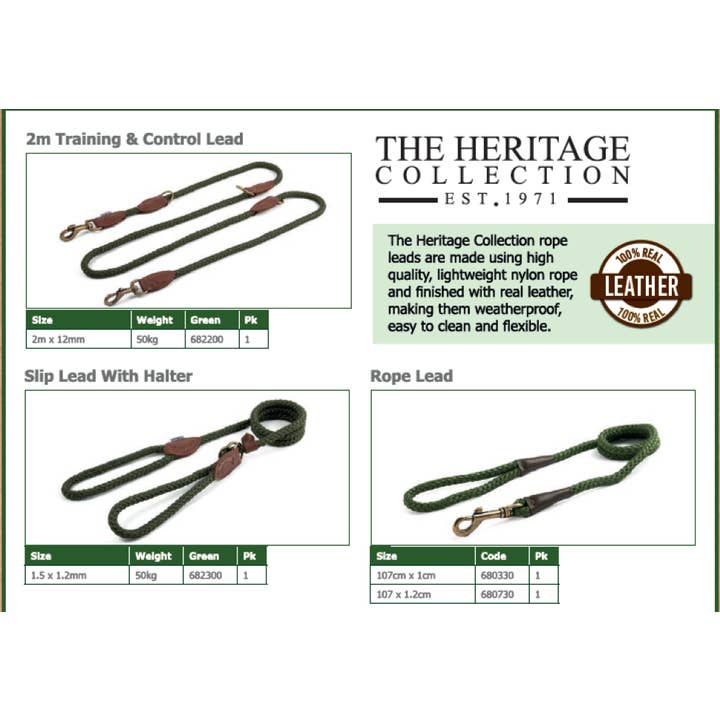 Ancol Pet Products Ltd - Wholesale Pet Leash - Dog - The Heritage Collection Training & Control Lead2