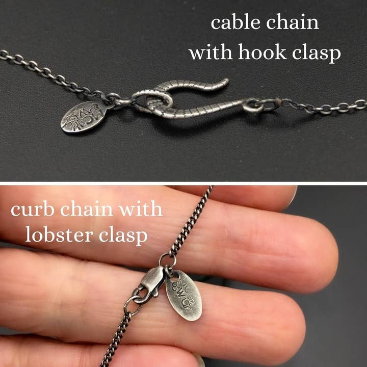 Metal Cloth & Wood - Wholesale Pendant/Charm Necklace - Handmade Sterling Silver House Centipede Insect Necklace