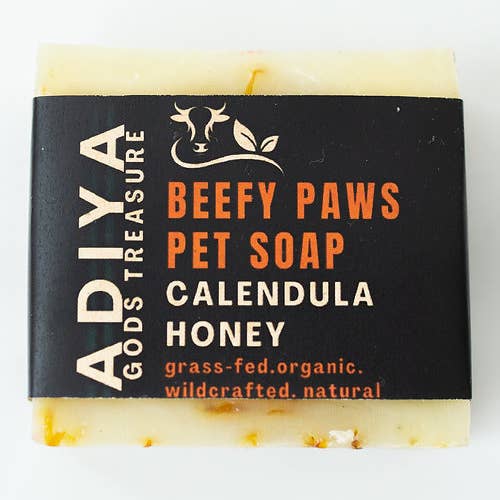 Beefy Paws Tallow Pet Soap for wholesale by Adiya God's Treasure Beef Tallow & Teas