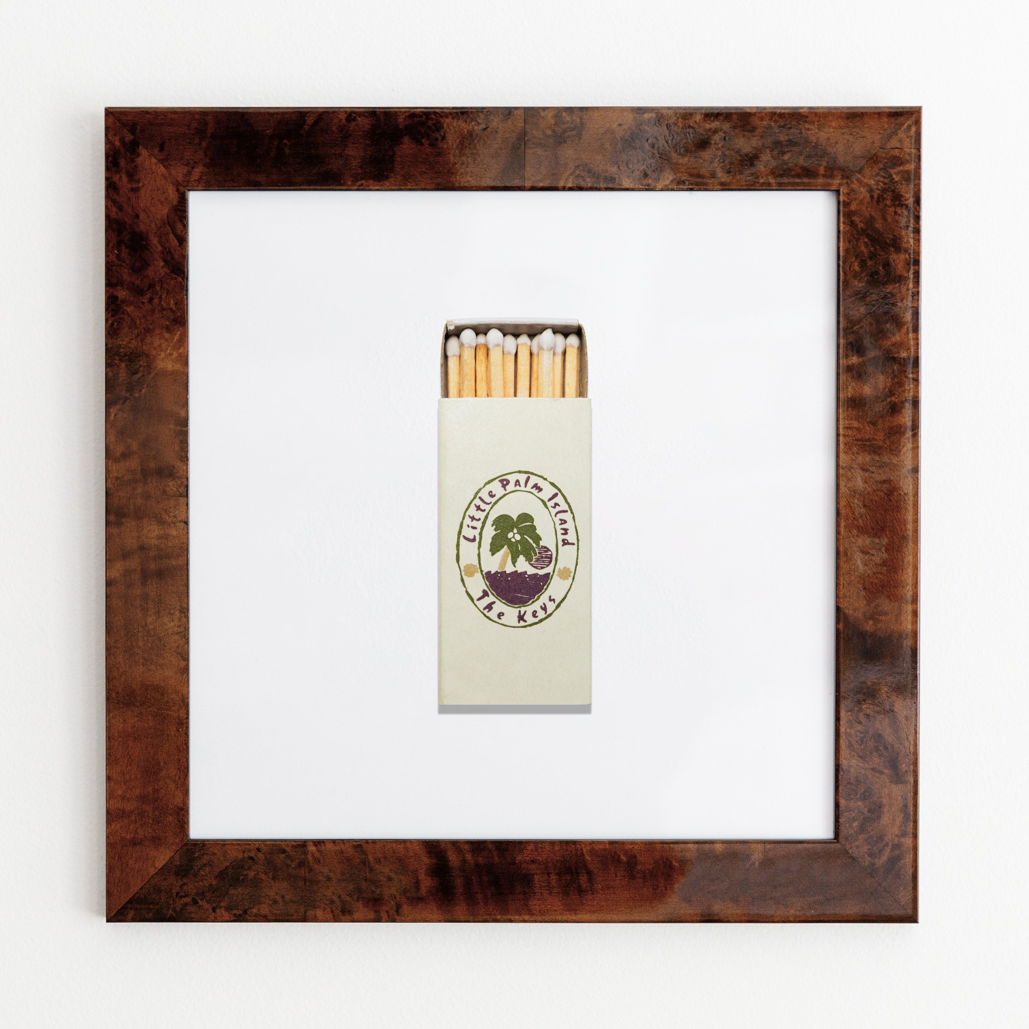 Match South - Vente Affiche d'art - Petite Île Palmier (Crème)2