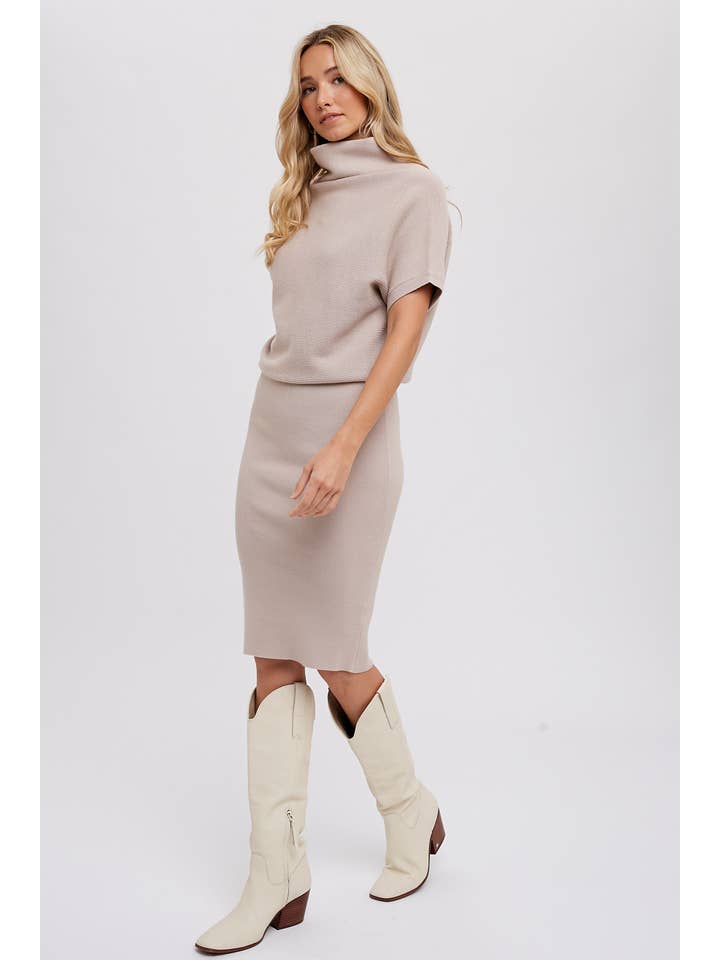 Bluivy - Wholesale Dress - Women's - SLOUCH NECK DOLMAN MIDI DRESS44