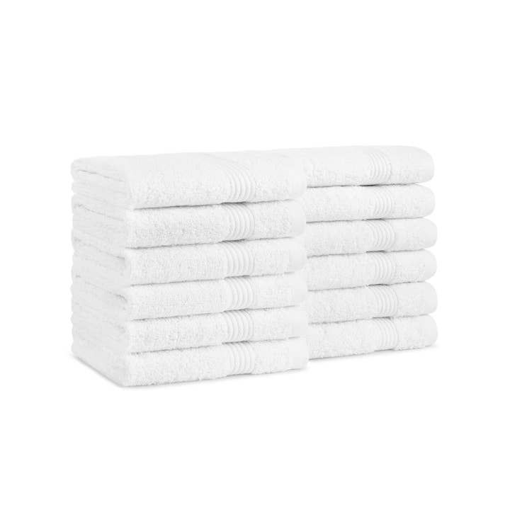 Arkwright Home - Wholesale Wash Cloth - Host & Home Soft Cotton Washcloths (12 Pack), 13x13, 400 GSM