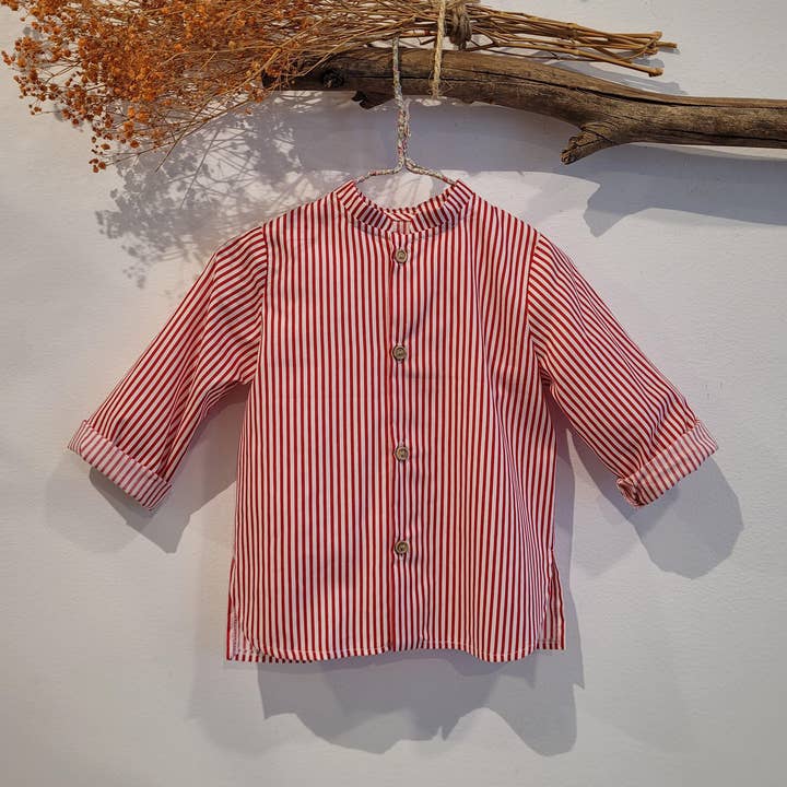 RED STRIPED SHIRT for wholesale by Mia y Lia