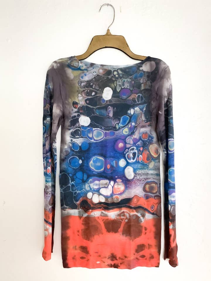 AMB Designs – wholesale Stickad topp - Dam – Odyssey Raw Edge andra hud topp1