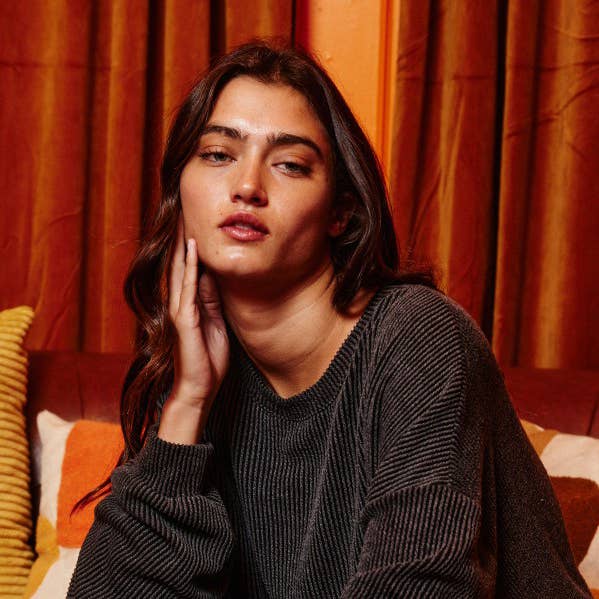 T1951 Stripe Textured Knit Comfy Sweatshirt and other Purchase Wholesale corduroy sweatshirt. Free Returns & Net 60 Terms on Faire trending on Faire.