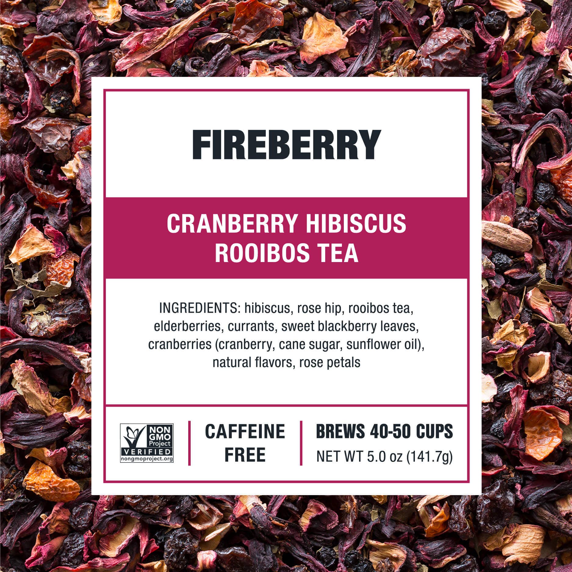 Tiesta Tea Company (loose leaf teas & accessories) - Wholesale Loose Tea - Fireberry - Cranberry Hibiscus Rooibos Tea2