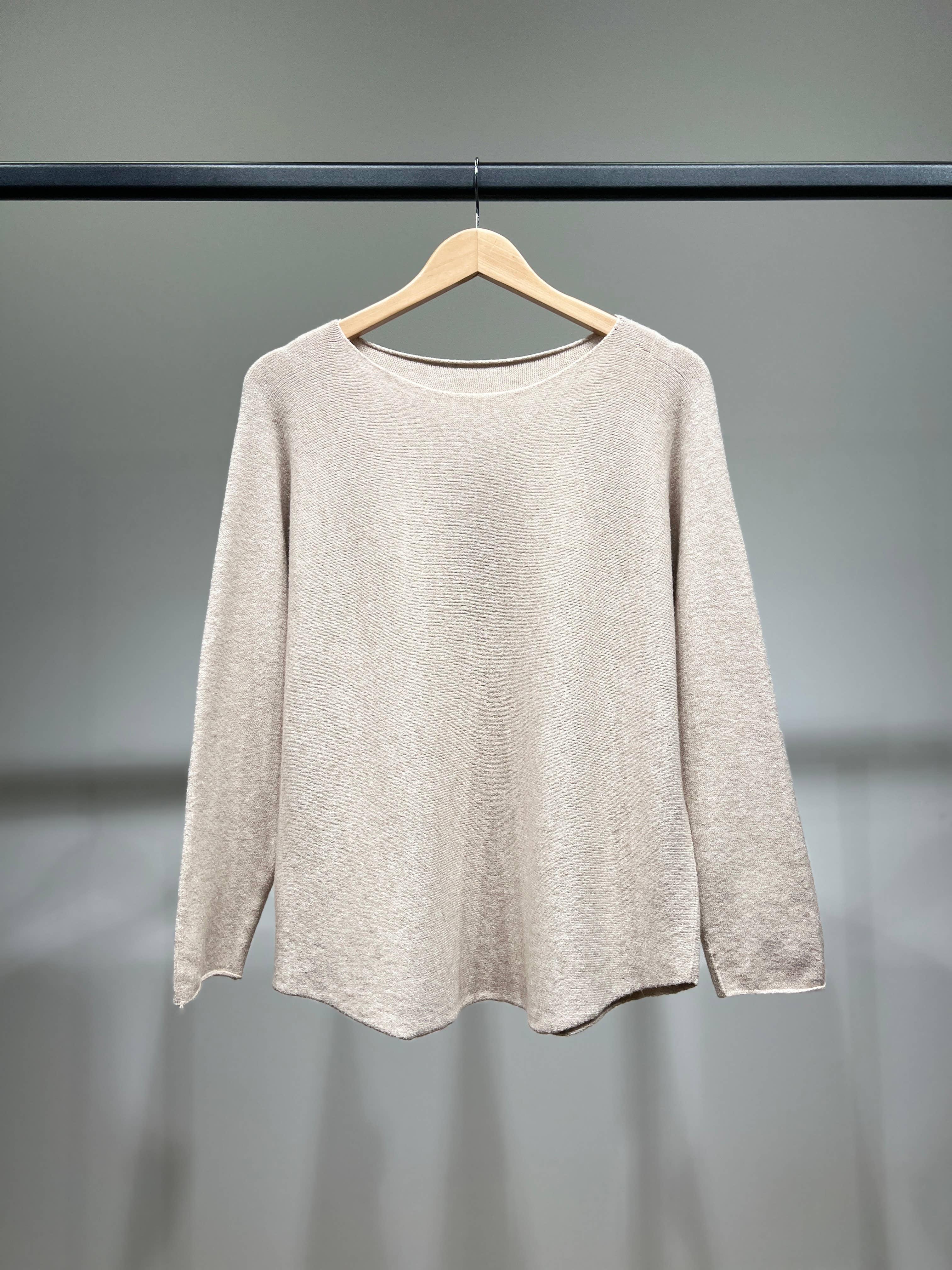 L'Emotion - Vendita all'ingrosso Maglione tricot - Donna - Maglione lavorato a maglia a maniche lunghe con scollo tondo in viscosa     10