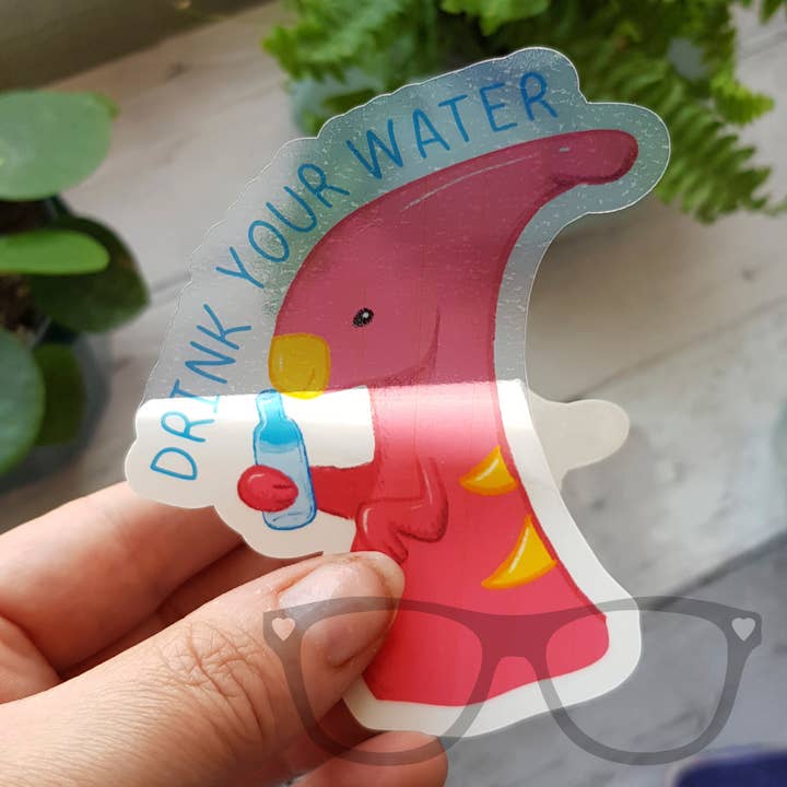 Drink Your Water Vinyl Sticker for wholesale by Mini Geek Boutique