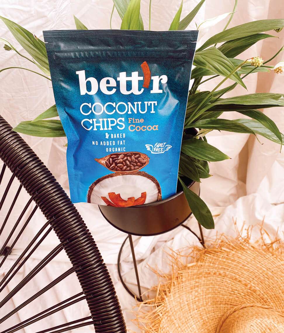Smart Organic - Vendita all'ingrosso Patatine - Chips di cocco bio con cacao fine Bett’r, 70 g5