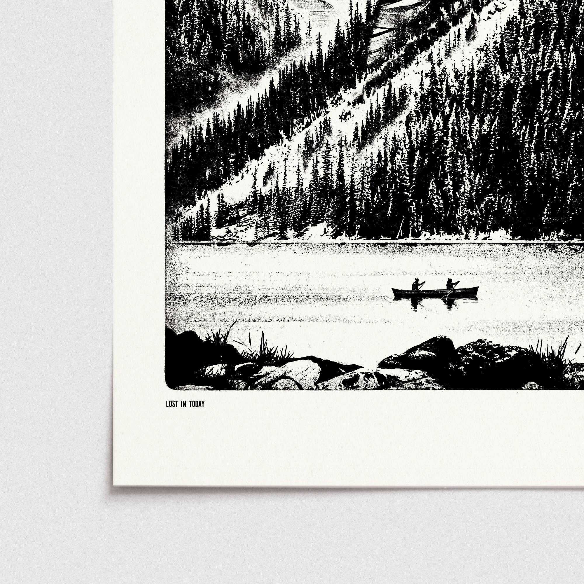 Luke Holcombe Studio – wholesale Art print – Lost in Today, Digital Print (A4, A3) Lake Great Outdoors4