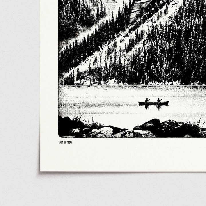 Luke Holcombe Studio – wholesale Art print – Lost in Today, Digital Print (A4, A3) Lake Great Outdoors4