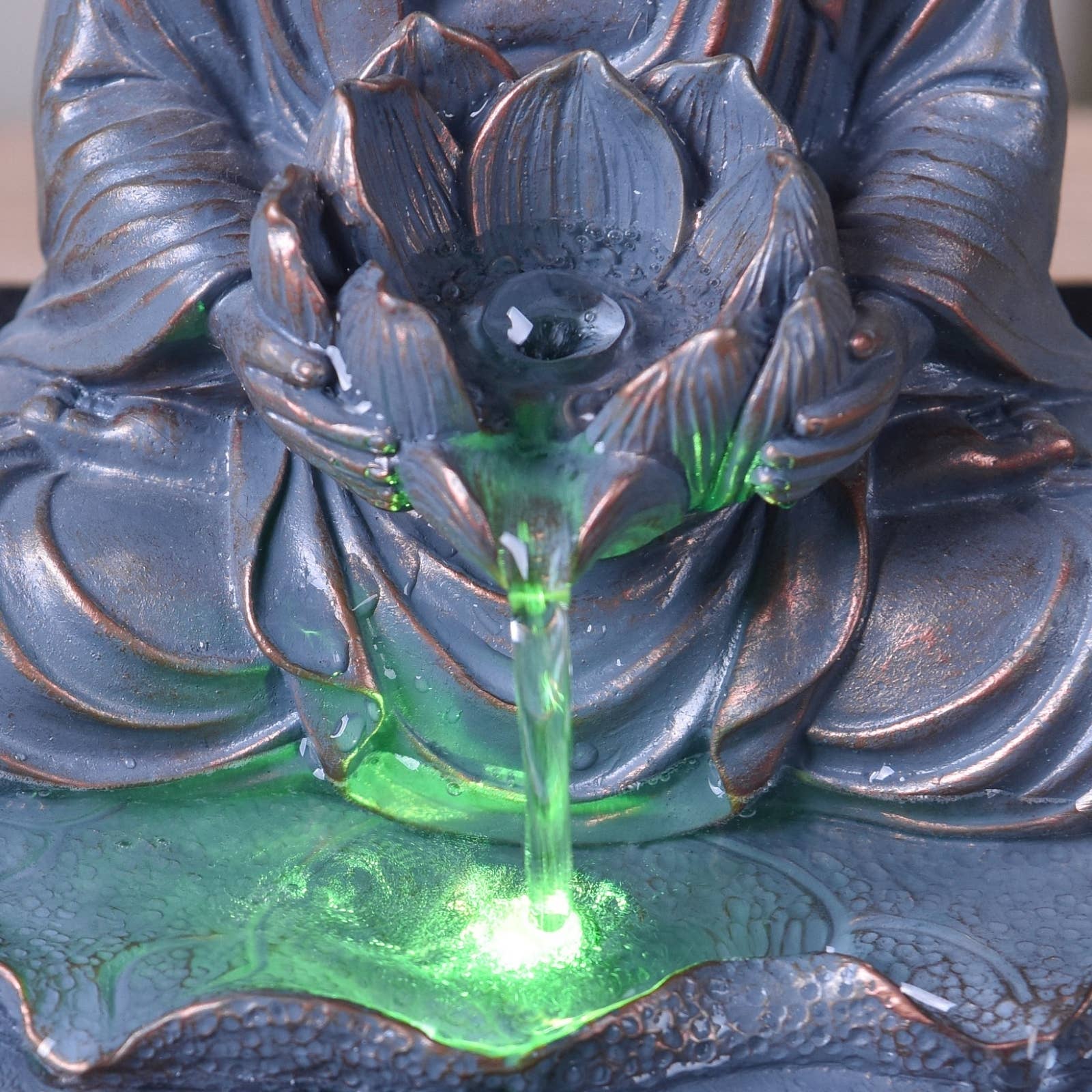 Zen'Arôme - Wholesale Tafelbladdecoratie - Buddha Sutra decoratieve fontein met LED-verlichting9