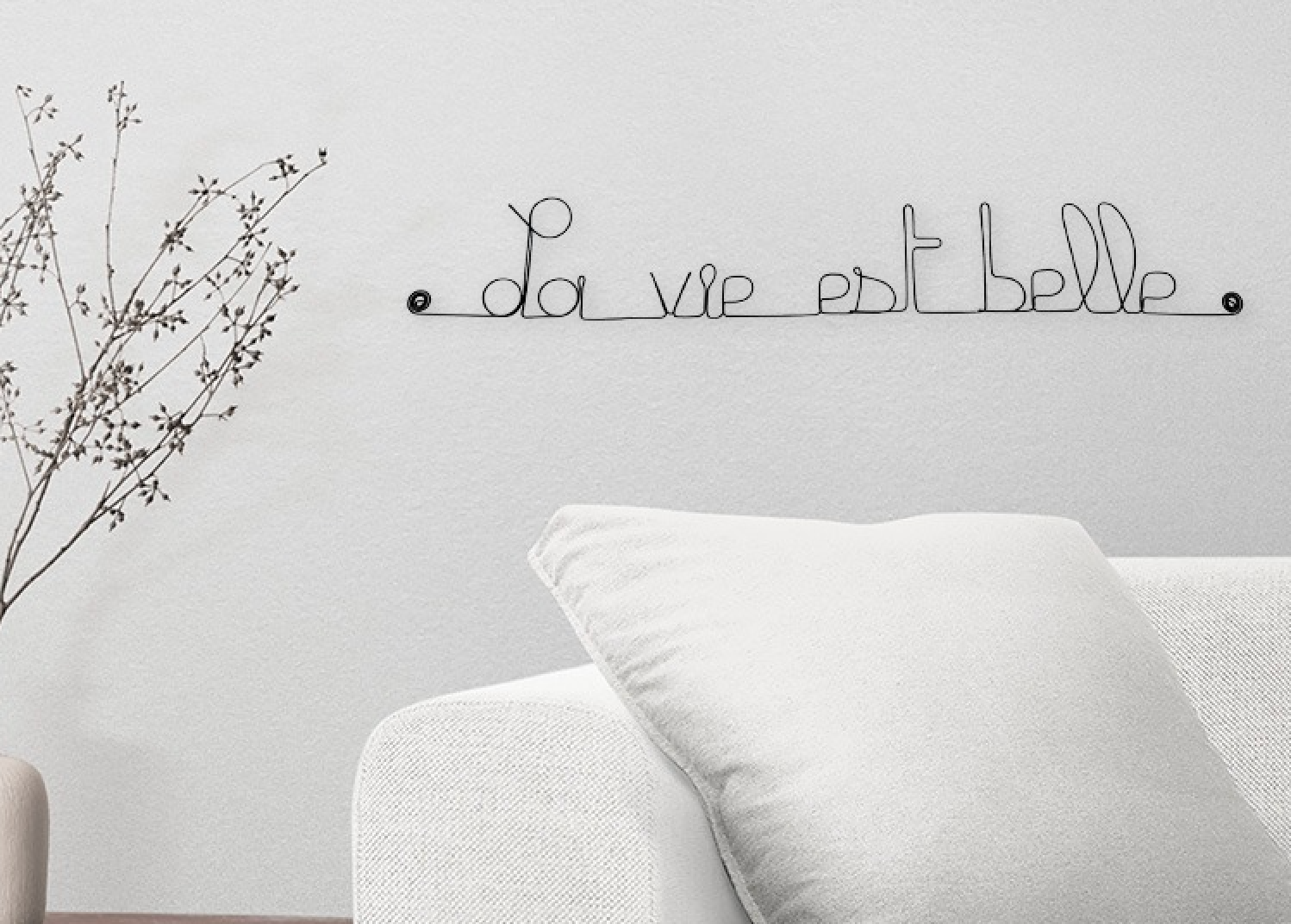 Bijoux de Mur - Wholesale Wall Accent - “Life is Beautiful” Wire Wall Decor 4