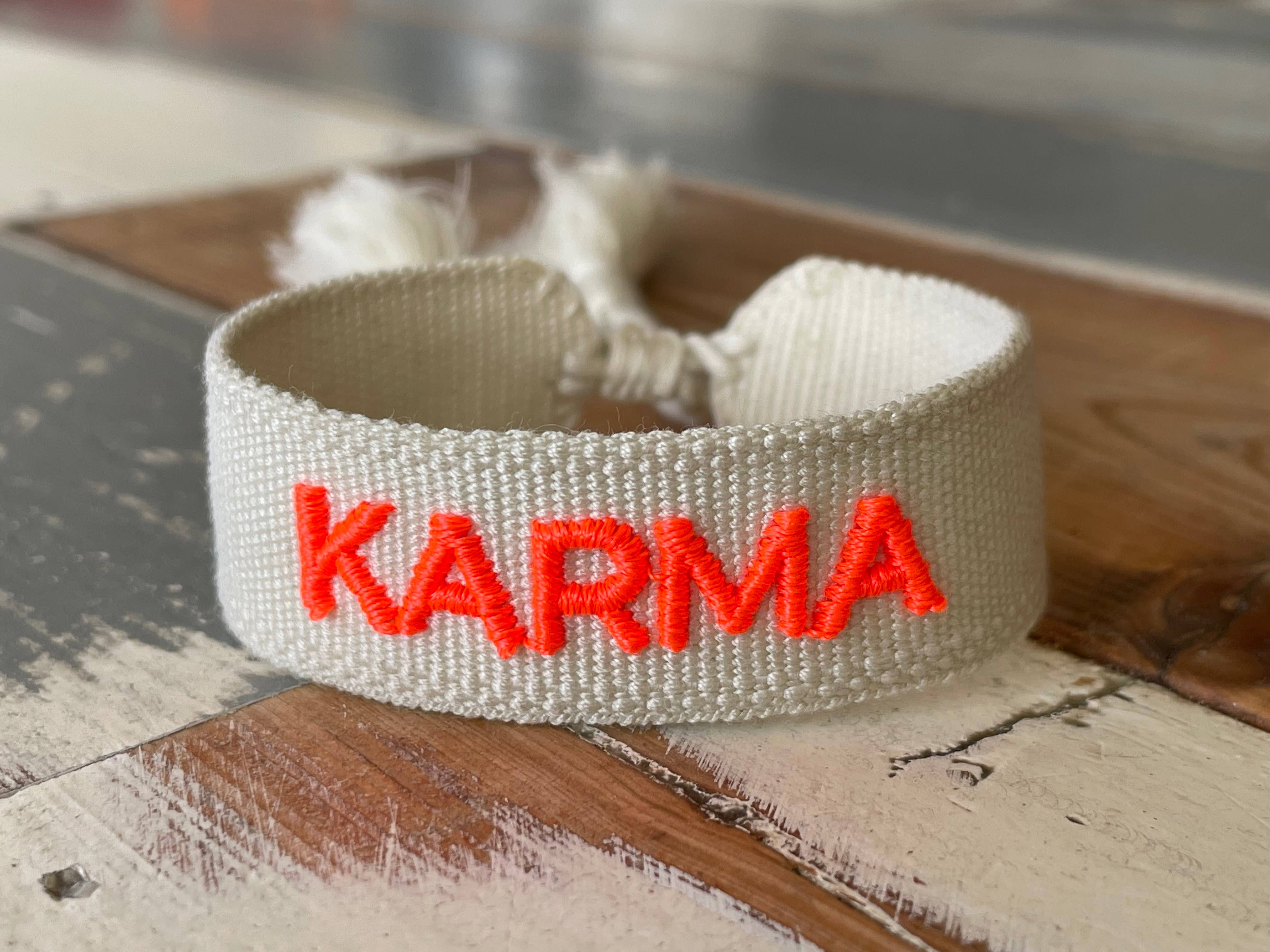 Parsley & Pepper - Wholesale Woven/Braided Bracelet - KARMA statement bracelet woven, embroidered1