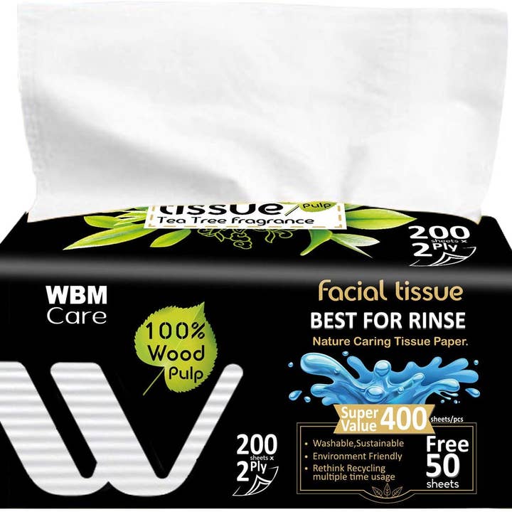 WBM Care Facial Tissue Lavender Fragrance for wholesale by WBM LLC